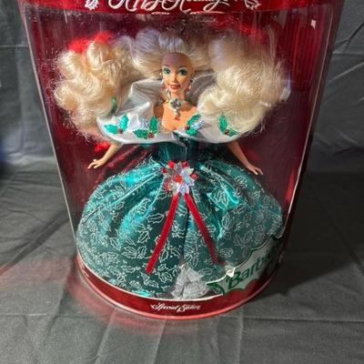 Happy Holidays Barbies, 1995, 1997, 1998
