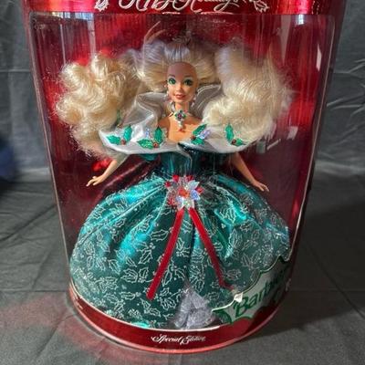 Happy Holidays Barbies, 1995, 1997, 1998