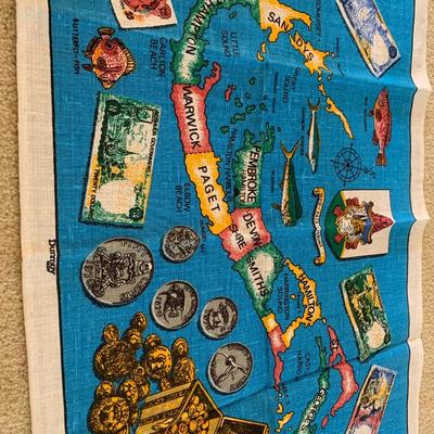 Dunmoy Pure Irish Linen Tea Towel Bermuda Dish Hand Towel SHIPS FREE