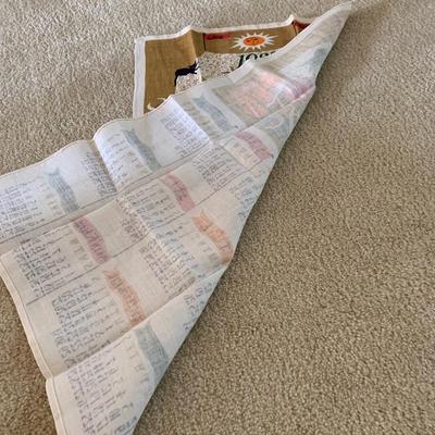 1962 Lois Long Good Fortune Designed Calendar Tea Towel SHIPS FREE