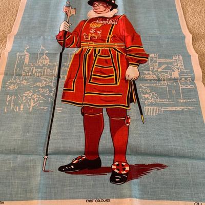 Vintage Beefeater by Blackstaff Irish Linen Towel SHIPS FREE