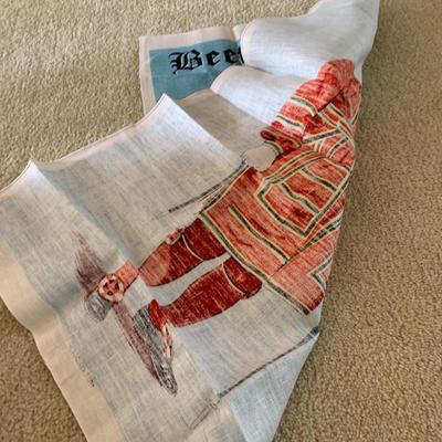 Vintage Beefeater by Blackstaff Irish Linen Towel SHIPS FREE