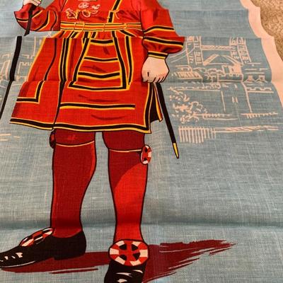 Vintage Beefeater by Blackstaff Irish Linen Towel SHIPS FREE
