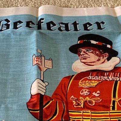 Vintage Beefeater by Blackstaff Irish Linen Towel SHIPS FREE