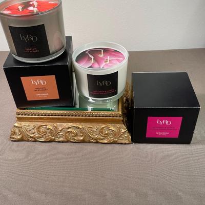 Set of two 3 Wick candles New!