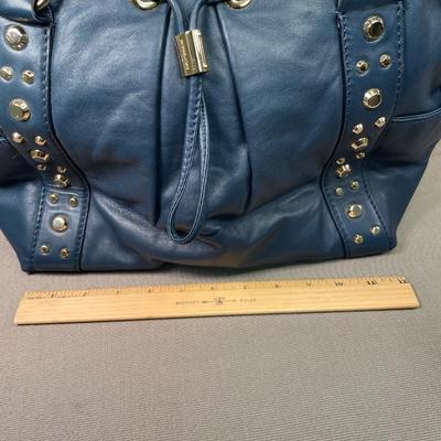 Michael Kors navy leather handbag New!