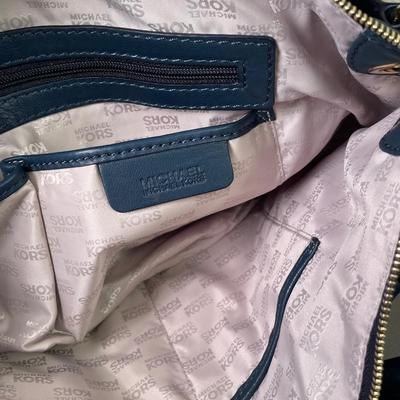 Michael Kors navy leather handbag New!