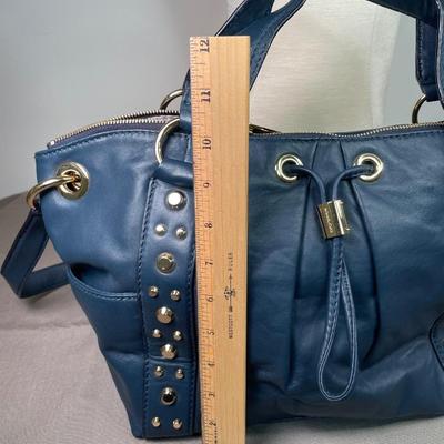 Michael Kors navy leather handbag New!