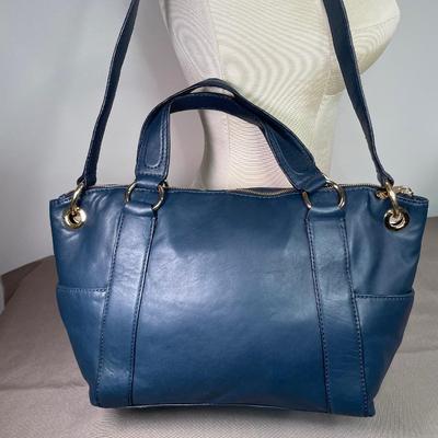 Michael Kors navy leather handbag New!