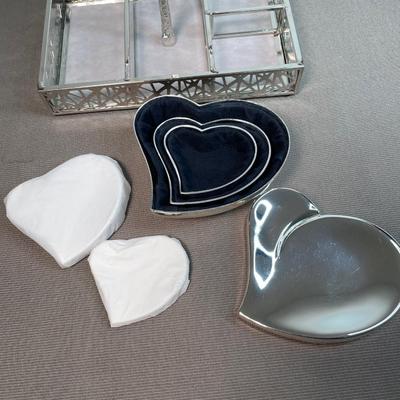 Silver colored jewelry organizers New!