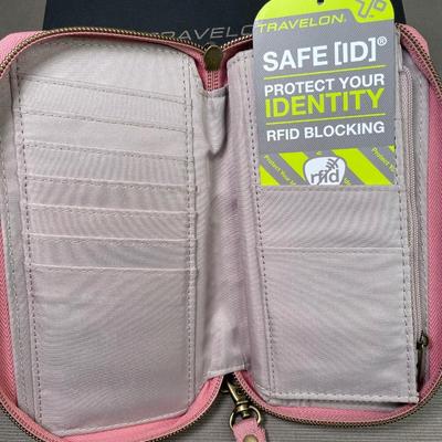 NIB Pink Travelon wallet