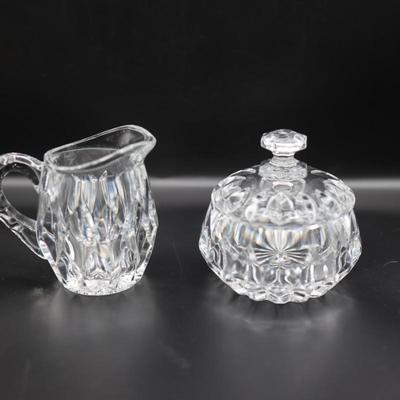 GORHAM Crystal Creamer and Sugar
