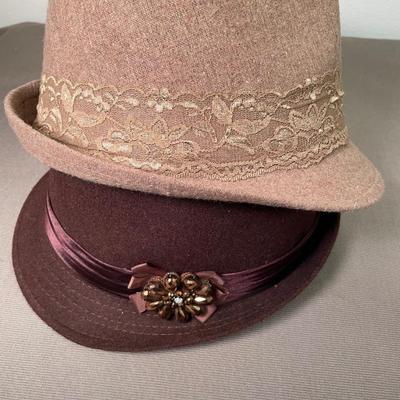 2 Fedora hats for Women