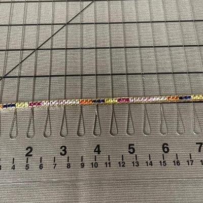925 Sterling Silver Vermeil Sapphire Bracelet