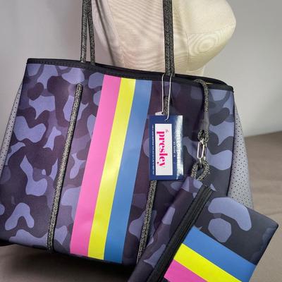 NWT Large Neoprene Camo tote