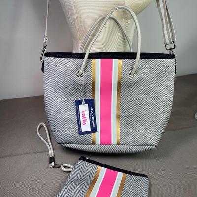 NWT Medium Neoprene tote with Wristlet