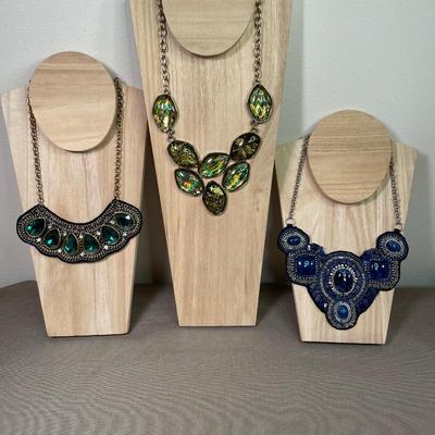 3 Statement necklaces 2 are Chico’s
