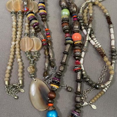 3 long Chico’s Necklaces