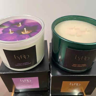 LYRD 3 wick candles set of two