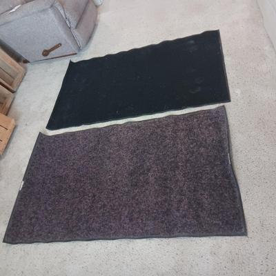 2 RUBBER BACK FLOOR RUGS
