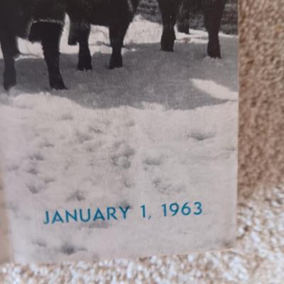 MANY 1960'S SHORTHORN WORLD MAGAZINES, LEATHER CALENDAR AND MORE