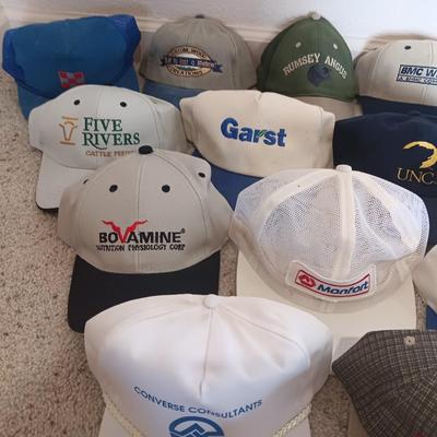GREAT SELECTION OF BALL CAPS IN GOOD SHAPE