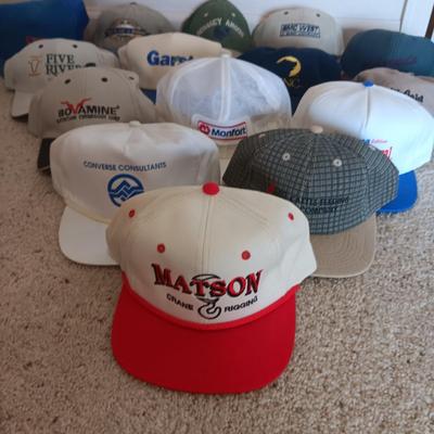 GREAT SELECTION OF BALL CAPS IN GOOD SHAPE