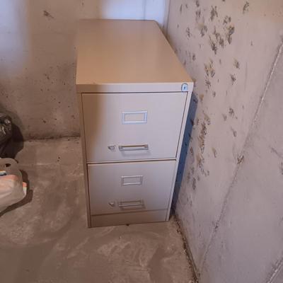 2 DRAWER FILING CABINET AND FILING BOXES