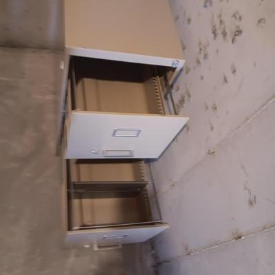 2 DRAWER FILING CABINET AND FILING BOXES
