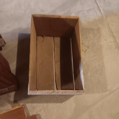 ANTIQUE CABINET WINTER PROJECT, CORNER WALL HUNG SHELF AND A CRATE
