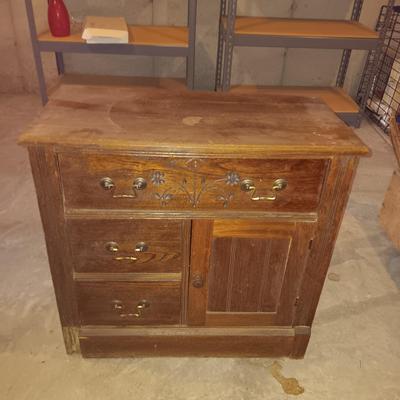 ANTIQUE CABINET WINTER PROJECT, CORNER WALL HUNG SHELF AND A CRATE