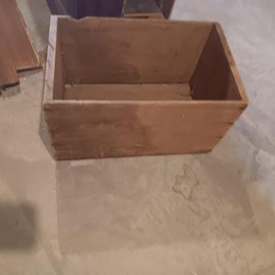 ANTIQUE CABINET WINTER PROJECT, CORNER WALL HUNG SHELF AND A CRATE