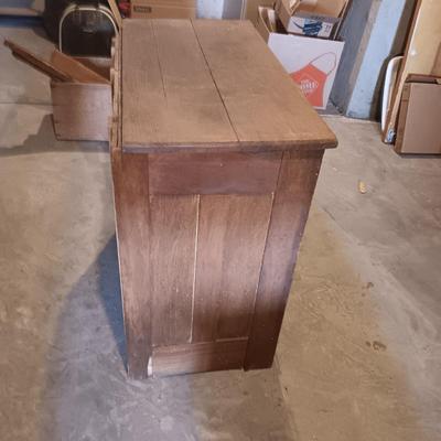 ANTIQUE CABINET WINTER PROJECT, CORNER WALL HUNG SHELF AND A CRATE