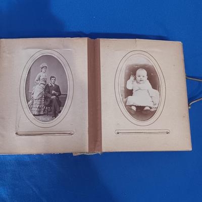 ANTIQUE PHOTO BOOK FILLED WITH ANTIQUE PHOTOS