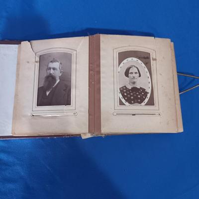 ANTIQUE PHOTO BOOK FILLED WITH ANTIQUE PHOTOS