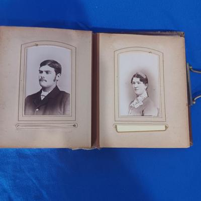 ANTIQUE PHOTO BOOK FILLED WITH ANTIQUE PHOTOS