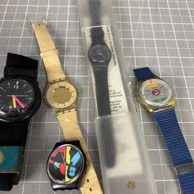 Lot of Swatch Watches 