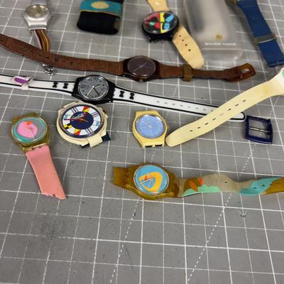 Lot of Swatch Watches 