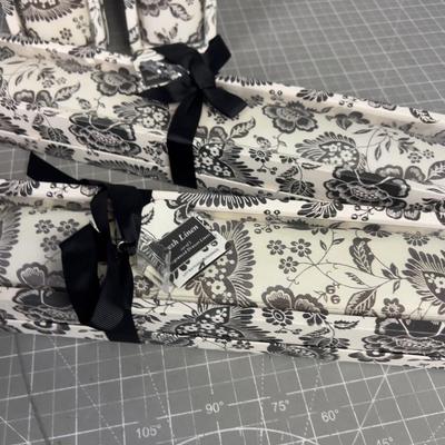 4 Black & White Drawer Liners 