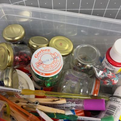 Other Crafting Items: Glitter, Tempera Paint, Glue, Brushes 