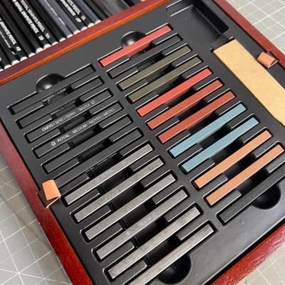 Charcoal, Pencils and Pastels Not used Much.