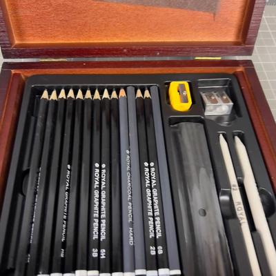 Charcoal, Pencils and Pastels Not used Much.