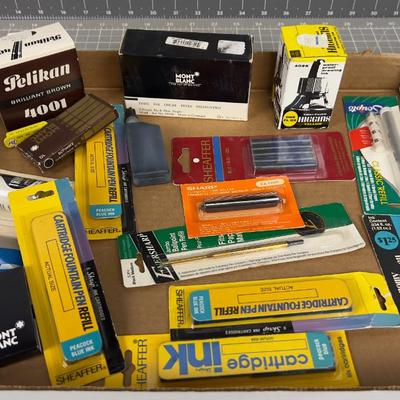 Pen & Pencils Accessories; Lead, Ink Etc. 