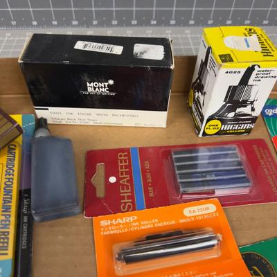 Pen & Pencils Accessories; Lead, Ink Etc. 