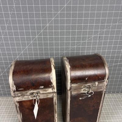 2 Rustic Looking Boxes 