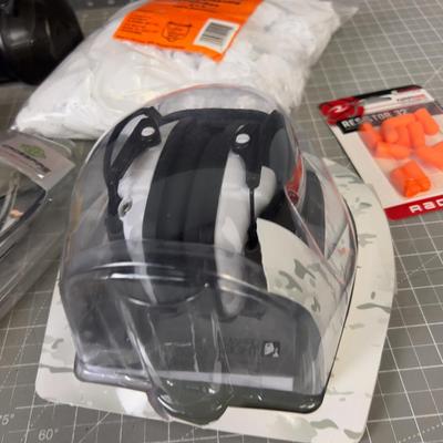 SHOOTING Lot: Hearing Protection, Cleaning Patches, Safety Glasses, Gun Cleaning