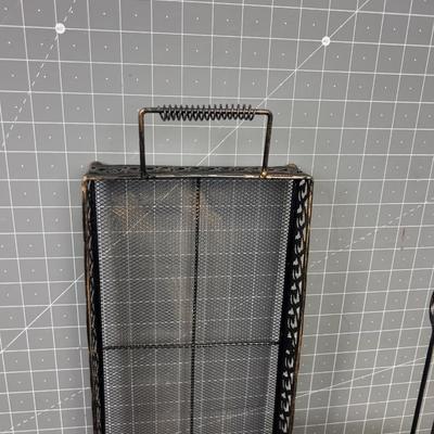 Metal Napkin Holders and Serving Basket
