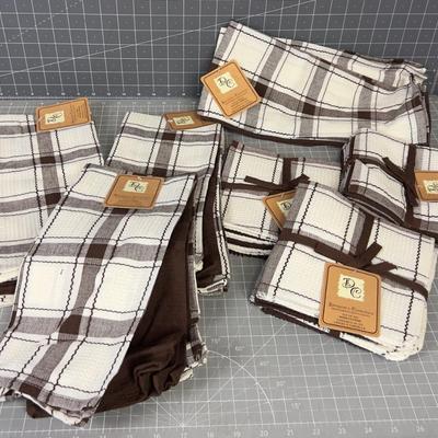 NEW Sets of Dish Towels and Dish Rags 