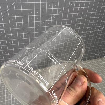2 Fabulous GLASS Coffee Cups 