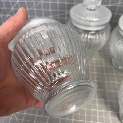 6 Apothecary Jars, with Lids